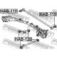 52380-S2H-000 Honda тампон задна надлъжна щанга