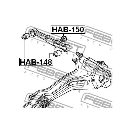 Тампон 52622ST3E01 HAB150 Honda Civic заден носач