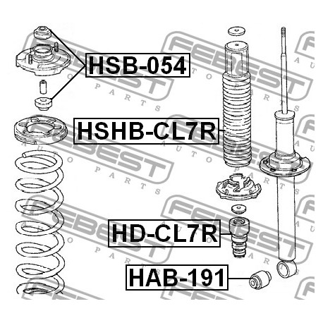 Тампон 52622SDAA01 HAB191 Acura Honda заден амортисьор