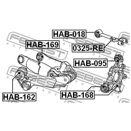 Втулка заден шенкел 52210-SWA-A00 Honda