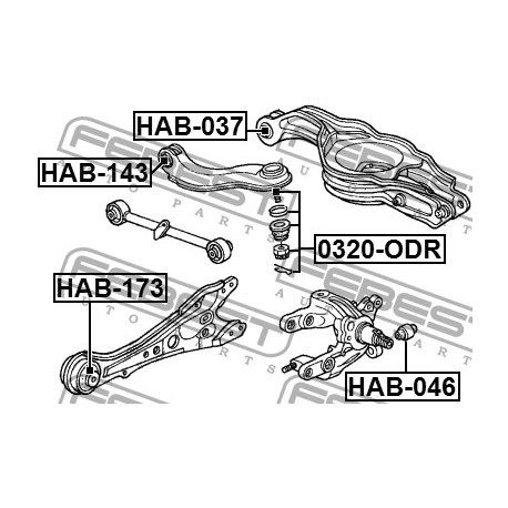 52371-SED-000 Honda тампон надлъжен носач