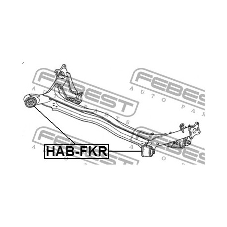 Тампон заден мост 42100SMGE06 HAB-FKR Honda Civic