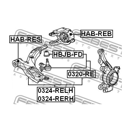Втулка преден носач 51350-SWA-E01 Honda