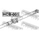 Висящ лагер кардан 40100S9AE01 HCB001 Honda Crv