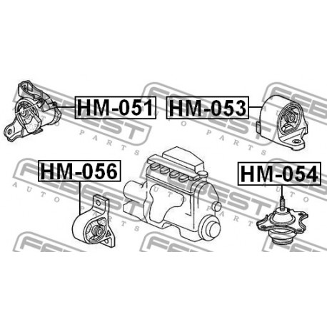 50820-S5A-A08 Honda тампон двигател ляв хидравличен