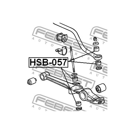 Тампон 52316692010 HSB057 Honda Mazda биалетка