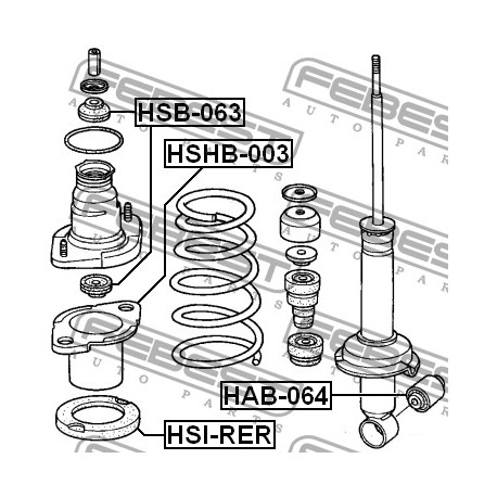 Тампон 52631S5A004 HSB063 Honda заден макферсон