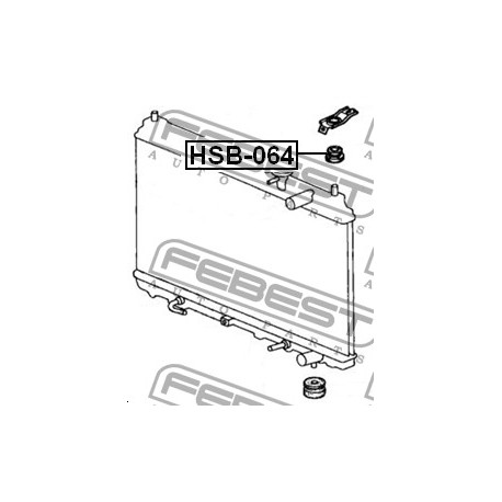Тампон 74173SJ4000 HSB064 Acura Honda радиатор