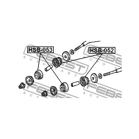 Тампон 51391S1AE01 HSB053 Honda Accord надлъжна щанга