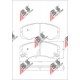 36793 Isuzu Opel комплект спирачни накладки дискови спирачки