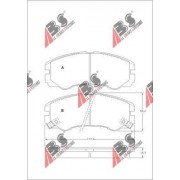 36793 Isuzu Opel комплект спирачни накладки дискови спирачки