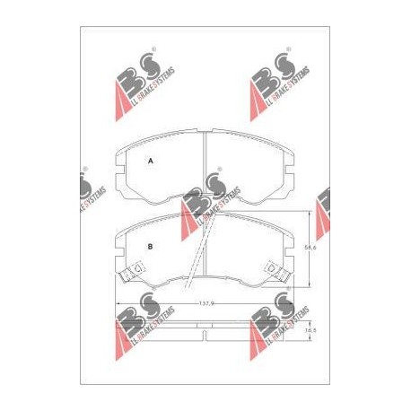 36793 Isuzu Opel комплект спирачни накладки дискови спирачки