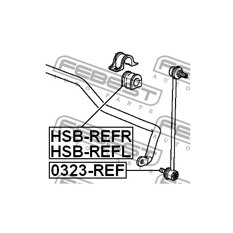 Тампон 06510SWW305 HSBREFL Honda CR-V предна стабилизираща щанга