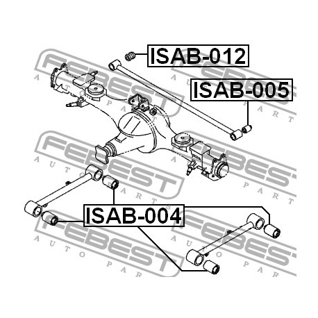 Тампон 8970210550 ISAB004 Isuzu Opel задна надлъжна щанга