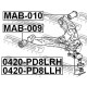 Тампон MR112710 MAB009 Mitsubishi преден долен носач