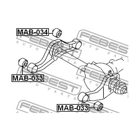 Тампон MR374575 MAB034 Mitsubishi Pajero преден диференциал