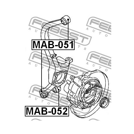 Тампон MR223673 MAB051 Mitsubishi Nissan шенкел