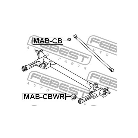 Тампон MB584084 MABCB Mitsubishi задна напречна щанга