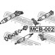 Висящ лагер MR196669 MCB002 Mitsubishi кардан