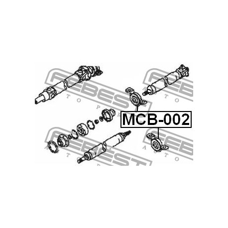 Висящ лагер MR196669 MCB002 Mitsubishi кардан