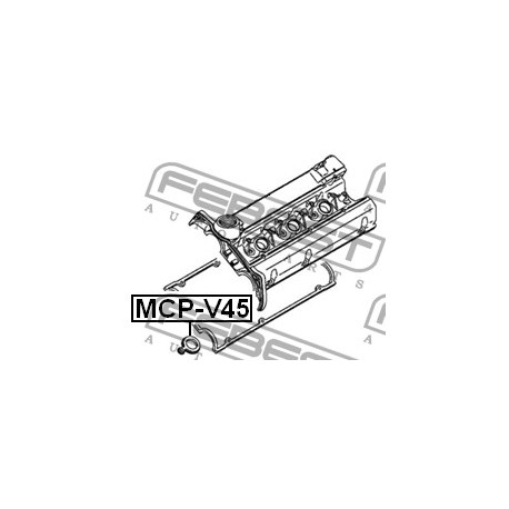 Гарнитура MD186787 MCPV45 Mitsubishi капак клапани свещи