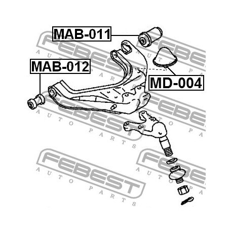 Буфер MB831096 MD-004 Mitsubishi преден носач