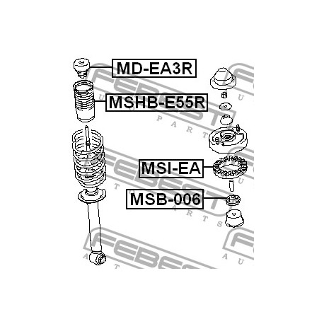 Буфер MR369944 MDEA3R Mitsubishi заден амортисьор