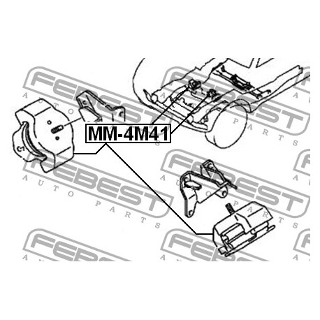 MR554231 Mitsubishi тампон двигател ляв/десен хидравличен 
