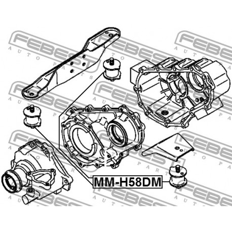 MR165378 Mitsubishi тампон заден диференциал ляв/десен 