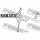 Тампон MR954887 MSB003 Mitsubishi предна биалетка