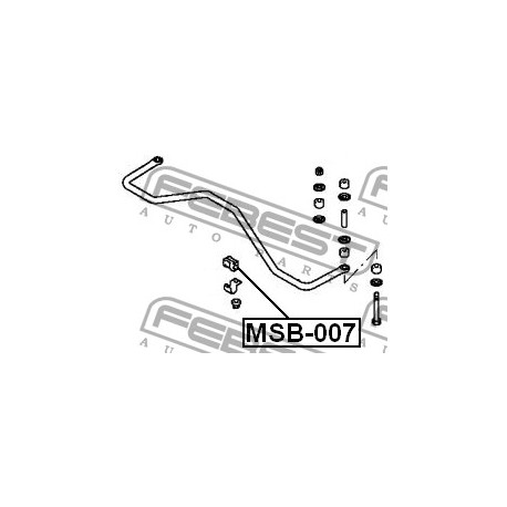 Тампон MB871062 MSB007 Mitsubishi задна стабилизираща щанга