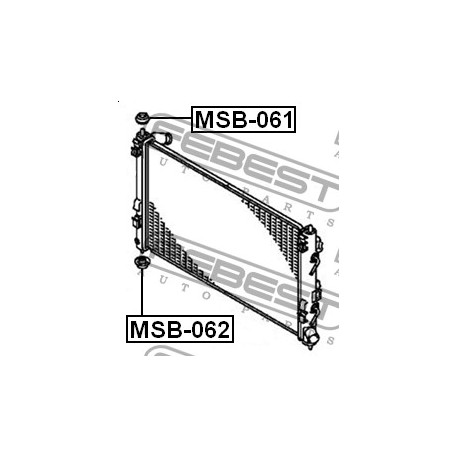 Тампон MN135618 MSB062 Citroen Mitsubishi Peugeot радиатор