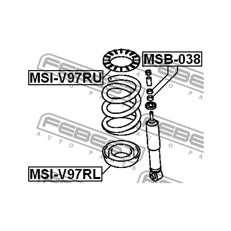 Tампон MR418160 MSB738 Mitsubishi Pajero заден амортисьор