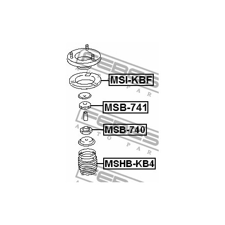 Тампон MR992330 MSB740 Mitsubishi преден амортисьор