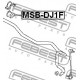 Тампон MR589438 MSBDJ1F Mitsubishi предна стабилизираща щанга
