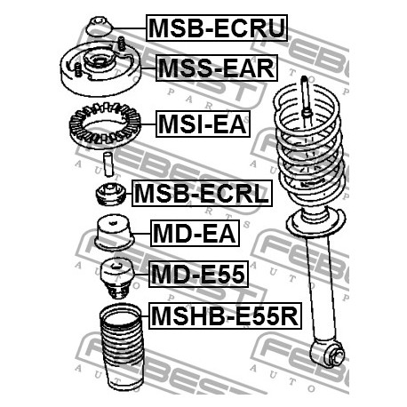 Тампон MR235628 MSBECRL Chrysler Mitsubishi заден амортисьор