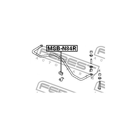 Тампон MR130896 MSBN84R Mitsubishi Space Runner задна стабилизираща щанга