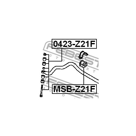 MR961835 Mitsubishi тампон стабилизираща щанга