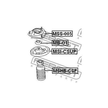 Маншон MR455020 MSHBCSF Mitsubishi преден амортисьор
