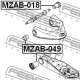 S083-34-830 Mazda тампон преден горен носач