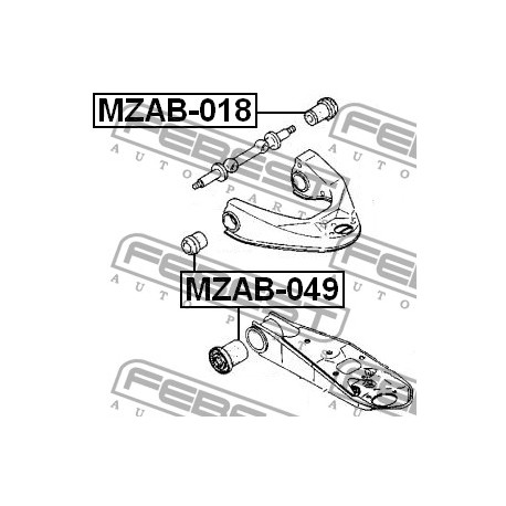 S083-34-830 Mazda тампон преден горен носач