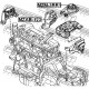 Втулка тампон двигател BP4S-39-010D MZAB-123 Mazda