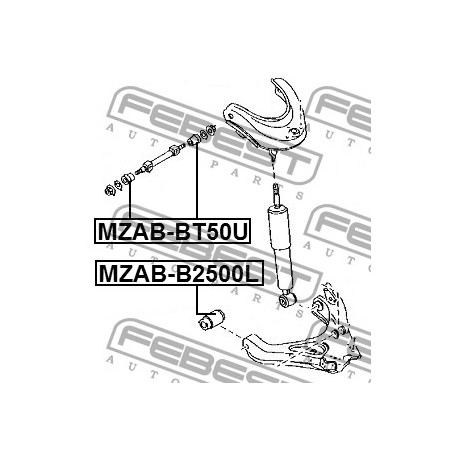 UR56-34-470B Ford Mazda тампон носач