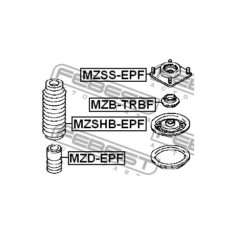 Лагер EC013438XA MZBTRBF Ford Mazda преден амортисьор