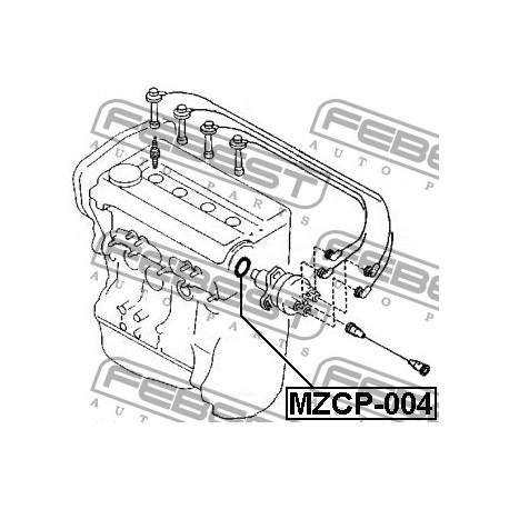 О-пръстен 9954103801 MZCP004 Mazda делко