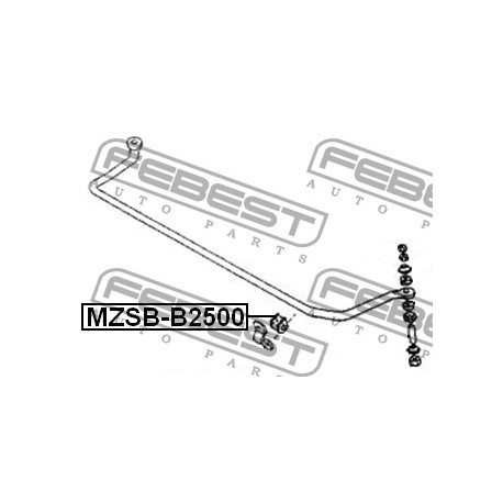 LB94-28-156 Ford Mazda тампон стабилизираща щанга