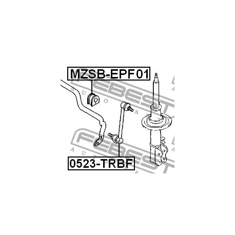 Тампон EC0134156H MZSBEPF01 Mazda Tribute предна стабилизираща щанга