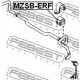 Тампон EG2134156C MZSBERF Mazda CX-7 предна стабилизираща щанга