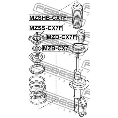 TD11-34-380B Mazda тампон макферсон