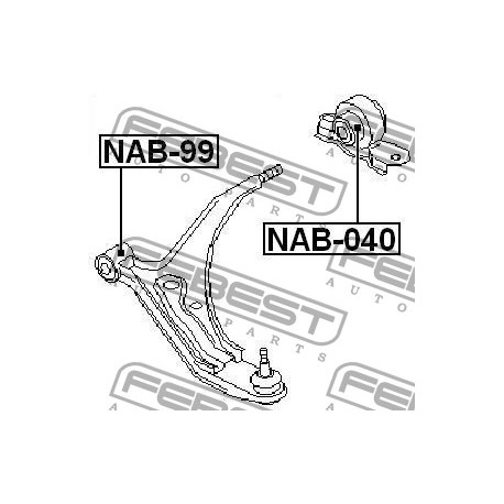 Тампон 5450001E05 NAB040 Infiniti Nissan заден носач хидравличен